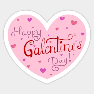 Galentine’s Day Heart Sticker